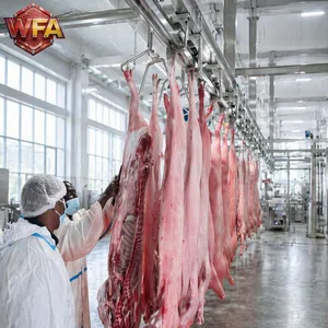 Compact Hog Stunning Equipment With Pig Restrainer Box, Hand-Held Electric Stunner, Meat Rail Trolley and Hook thumbnail-1