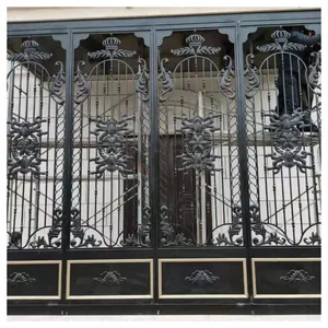 20FT Australia Driveway Gates Wrought Iron Gates Aluminum Gate Design thumbnail-2