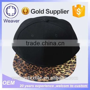 Custom Coll Flat Short Snakeskin Fabric Brm Cap Hats for Wholesale thumbnail-1