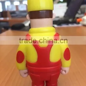 Customized Soft Cartoon Electrical Worker Vinyl Figure Toy thumbnail-2