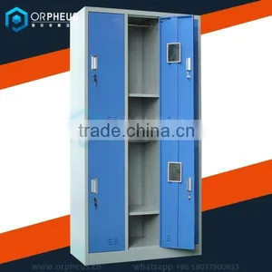 School Locker Rooms and Bathrooms Storage Cabinet Furniture Student Clothes and Book Rack Knock Down Lock Metal School Locker thumbnail-4