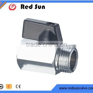 HR2110 Forged Brass Mini Aluminum Water Ball Valve thumbnail-1