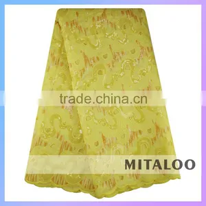 Mitaloo MOG0202 Good Quality 100% Polyester Oganza Lace Fabric Net Lace Double Lace thumbnail-1