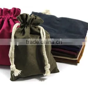 Hight Quality Custom Velvet Bag Flock Pouch Wholesale Cloth Pouch Satin Pouch B273 thumbnail-1