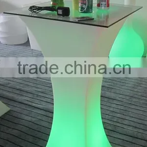 New PE Plastic Bar Table With LED Light & Remote Control YXF-6211 thumbnail-1