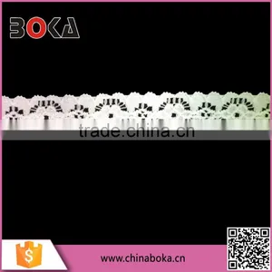 BOKA New Arrival Offwhite Elastic Polish Lace Factory Direct Sales Trimming Lace thumbnail-1