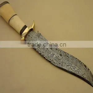 Hand Made Damascus Knife / Hunting Knife / Bowie Knife thumbnail-2
