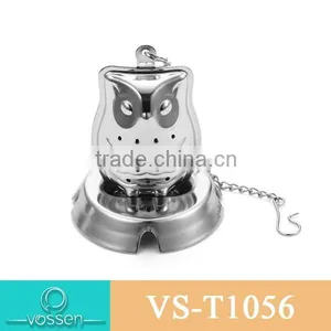 Gold Plating Owl Shaped Tea Infuser thumbnail-3