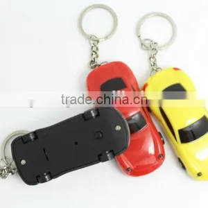 Hot Selling Car Shaped Led Plastic Keychain With Sound thumbnail-3