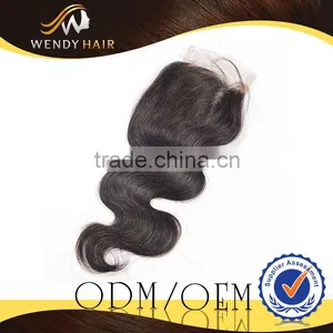 Hot Selling New Hot Easy Care 2013 4x4in High Quality Swiss Lace Closures thumbnail-1