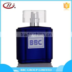 BBC Metallic Series-MF010 Unique Design Spray Blue Glass Bottles Natural Royal Perfume thumbnail-1