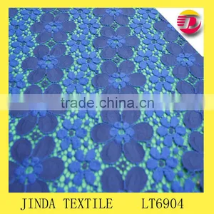 Beautiful Double Color Heavy Cotton Lace Fabric by the Yard thumbnail-1