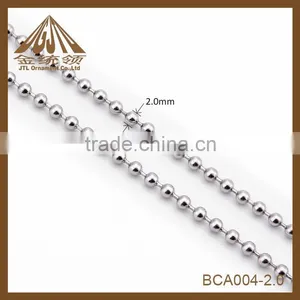 High Quality Nice Silver Color Metal Round Ball Chain thumbnail-2