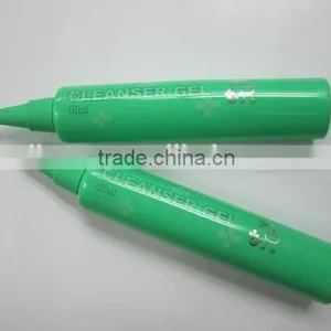 Round Cosmetic Tube With Acutilingual Head and Nozzle Cap thumbnail-1