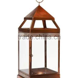 Copper Finish Candle Lantern CCL-103 thumbnail-1