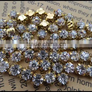 High Quality Crystal Rhinestone Claw! Wholesale Rhinestone in Settings!Bulk Metal Base Rhinestone Claw Rhinestone in Setting!! thumbnail-1
