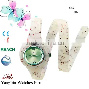 2013 Newest Fashion Korea Bangle Silicone Quartz Watch thumbnail-1