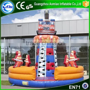 Hot Sale Inflatable Rock Climbing Wall Climbing Tower Fire Truck Inflatable Climbing Wall Supplier's Choice thumbnail-1