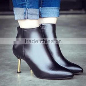 High Heel Summer Boots Leather Boots Women Plastic Red Boots thumbnail-2