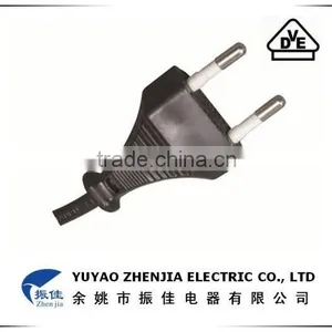250V VDE Two Pin ac Power Plug Power Cord thumbnail-1