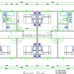 China Manufactured EPS Sandwich Panel Prefabricated Twins House thumbnail-3