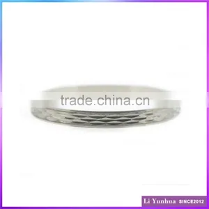 Personalized Graven Plain Round Stainless Steel Bangle thumbnail-1