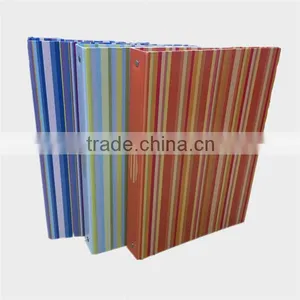 High Quality Office Vertical Stripes a4 Size Paper Cardboard Hand Cover Laminationed File Folder thumbnail-2