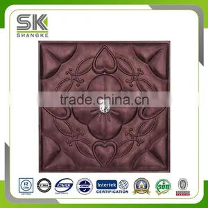 3D Faux Leather Panels Background and Ceiling Panel PU Sandwich Panel thumbnail-3