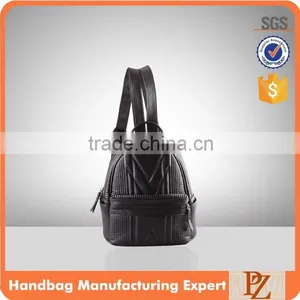 4785-china Wholesale Women Black PU Quillting Backpack thumbnail-1