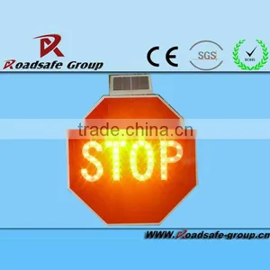 Solar Traffic Warning Sign With Super Brightness Led thumbnail-1