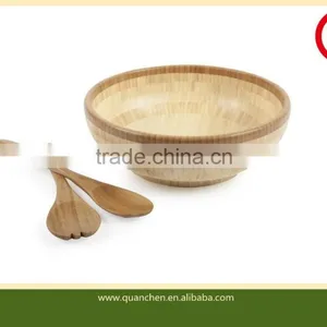 Soiled Bamboo Bowl, Bamboo Salad Bowl thumbnail-4