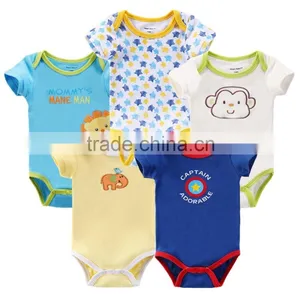 BSCI Passed Factory Baby Bodysuit Newborn Rompers Infant Baby Clothes 0-24 Months Bodysuit thumbnail-1