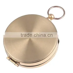 Classic Pocket Watch Style Bronzing Antique Camping Compass With Night Light Quality Choice thumbnail-2