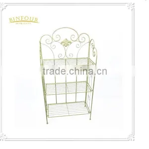 Foldable 4-tier Metal Book Display Bakers Rack/display Shelf thumbnail-1