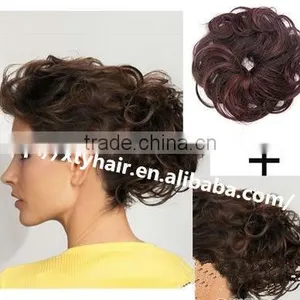 China Smart Hair Accessories Synthetic Hair Attachment Quality Women Hairpiece Hair Wraps Long Hair thumbnail-1