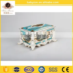 Babyzon 2016 Creative New Design Home Decorative Ornament European Royal Tissue Box Wholesale thumbnail-1