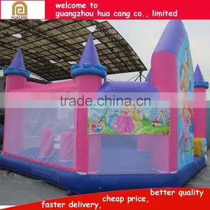 Castle Shape Cartoon Theme Inflatable Bouncer for Kids thumbnail-3