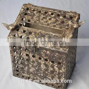 French Vintage Decorative Craft Metal Mailbox Quality Choice thumbnail-1