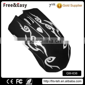 Customed Logo High Quality LED Lighted Optical Wired Gaming Mouse thumbnail-4