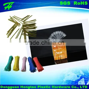 Silver Pre-cut Plastic Decorative Twist Tie for Gift/bags Packing thumbnail-4