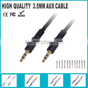 3.5mm Cable Stereo Plug to Stereo Plug 1.2 Mtrs Gold (black) thumbnail-1