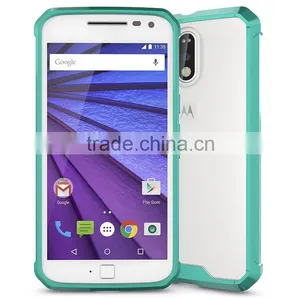 Top Quality Heavy Duty Hybrid Phone Case for Moto G4, Crystal Mobile Cover for Motorola Moto G4 thumbnail-1