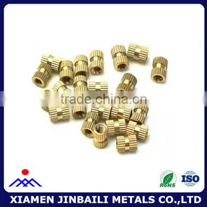 Custom Straight Knurling Brass Insert Nut thumbnail-1