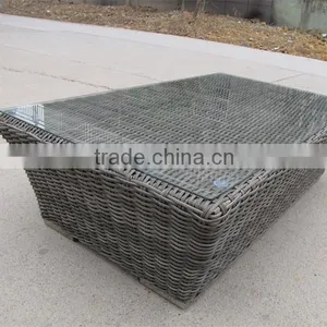 ON SALE WICKER RATTAN ALUMINIUM TABLE OUTDOOR thumbnail-2