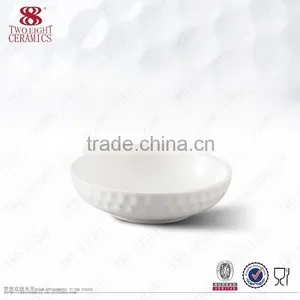Pure White Round New Design Ceramic Small Butter Dish thumbnail-2