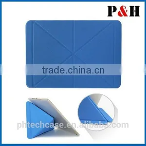 2014 New PU Leather Multi-Folding Folio Wallet Case for IPAD AIR 2 /IPAD 6 thumbnail-1