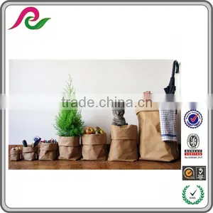 Recyclable Washable Strong Brown Kraft Paper Bag /Storage Bag/Planting Bag thumbnail-2