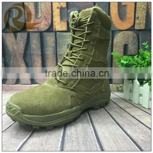 High Ankle Genuine Leather Waterproof Army Military Combat Boots thumbnail-1