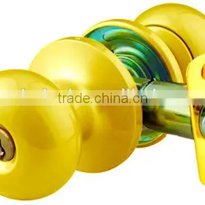 2016 North America Popular Polished Brass Finish Tubular Safe Entry Lock thumbnail-4