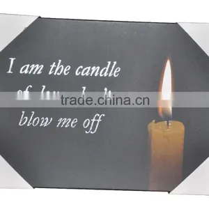 Candle Lighted Led Canvas Wall Art thumbnail-3
